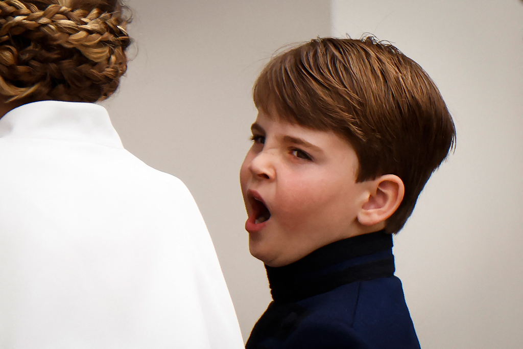 Prince Louis Yawning, Princess Charlotte, King Charles III Coronation