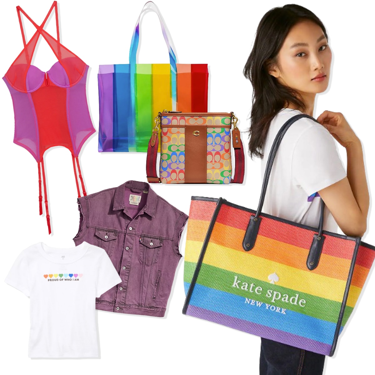 Rainbow kate spade bag hot sale