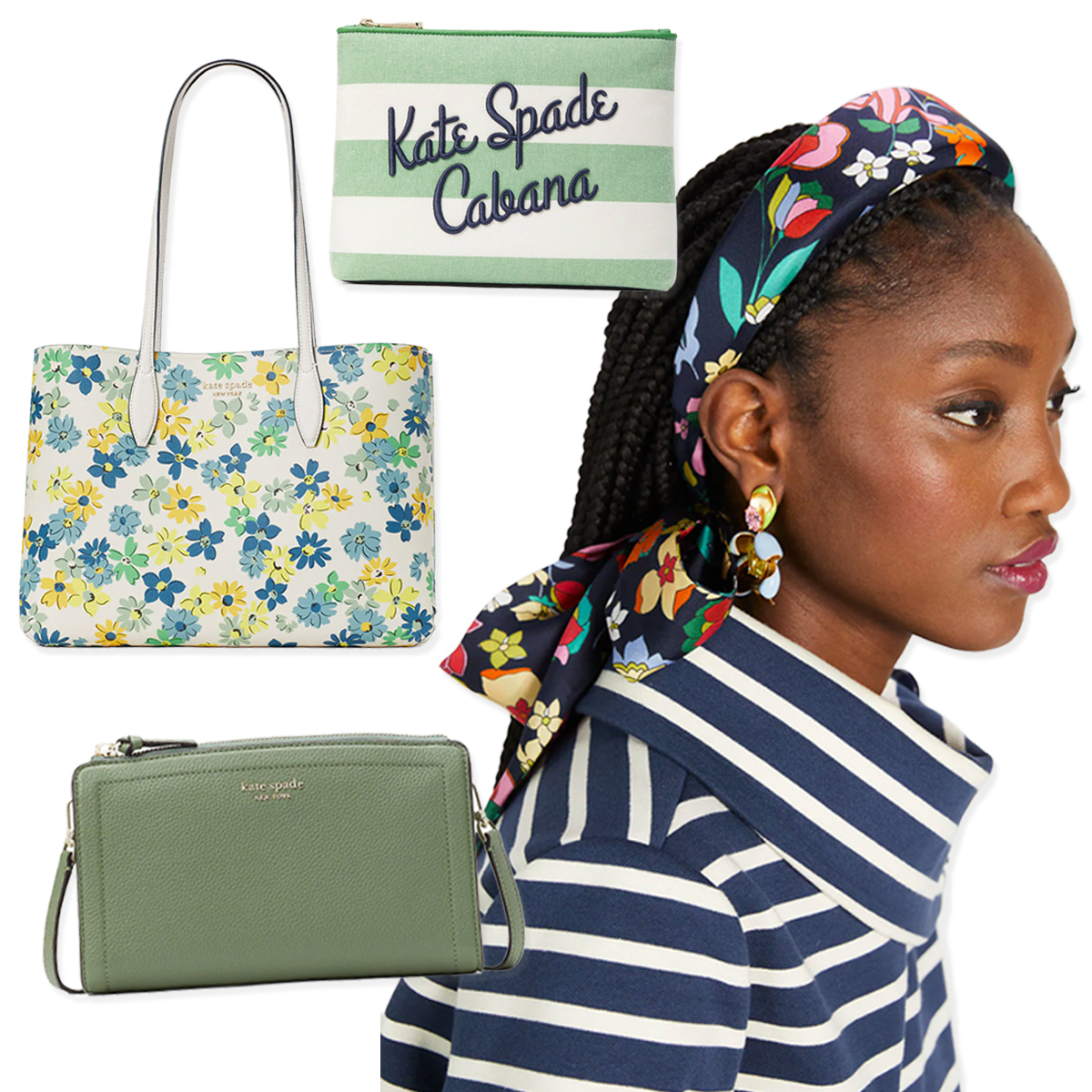 Pair Kate Spade Flower Jacquard handbags with your go-to outfits