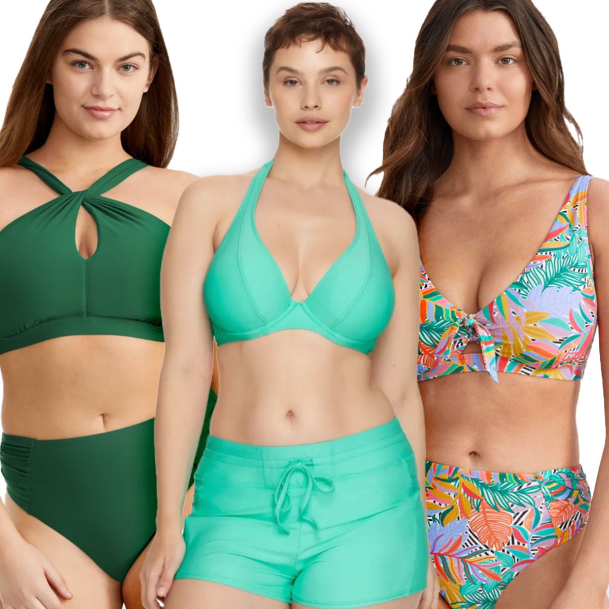 Supportive two best sale piece swimwear