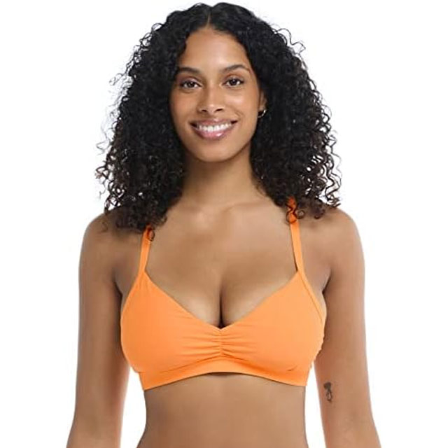 Body Glove Women's Smoothies Olivia Solid D, Dd, E, F Cup Bikini Top  Swimsuit with Adjustable Tie Back