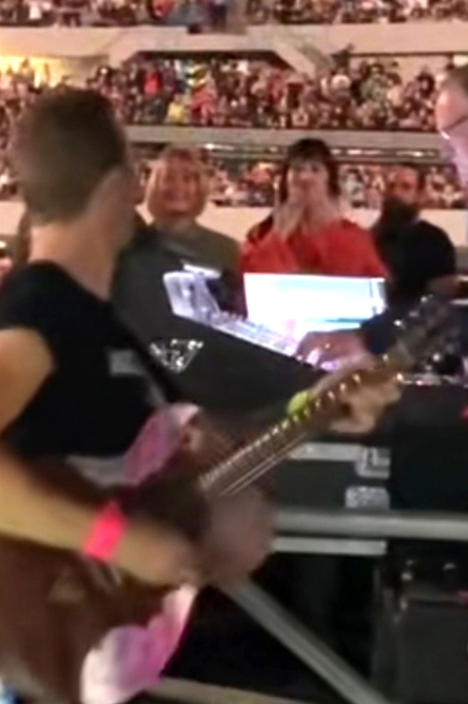 Dakota Johnson, Chris Martin, Coldplay Concert, Naples