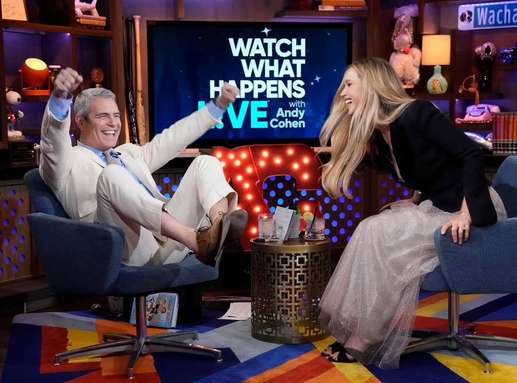 Andy Cohen, Jennifer Lawrence, Watch What Happens Live, kiss