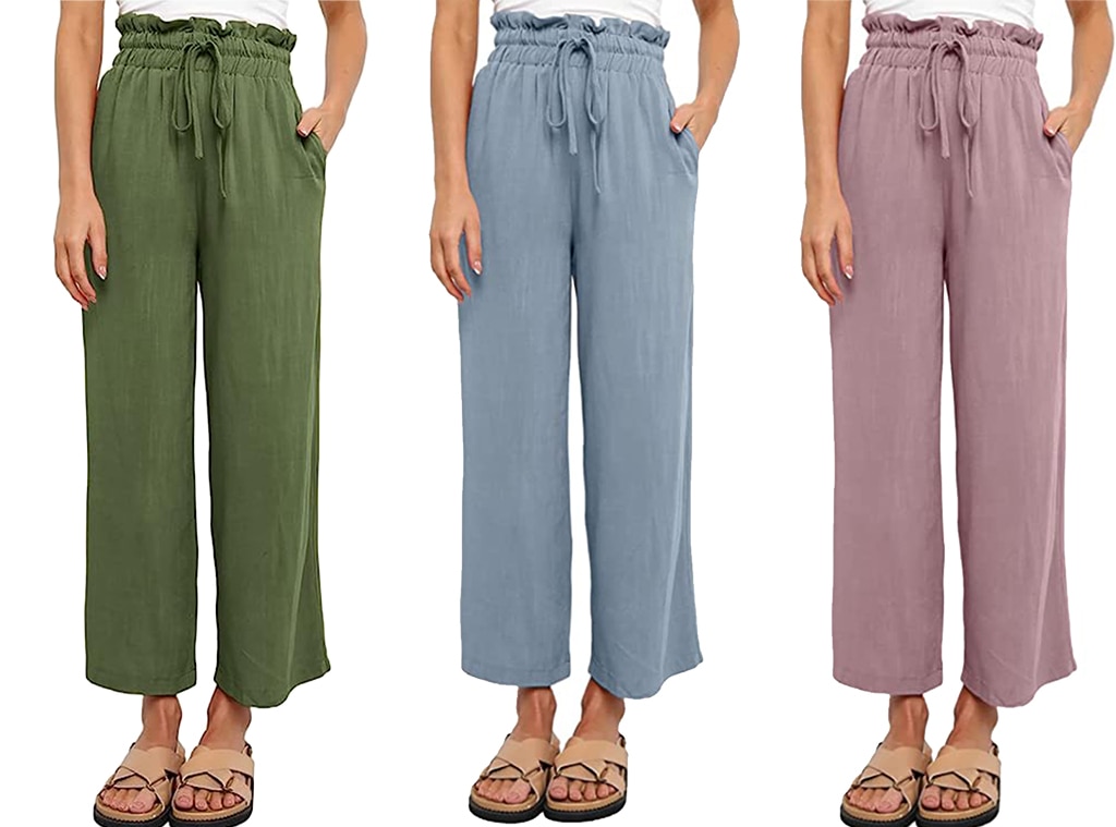 Amazon.com: Womens High Waist Drawstring Cargo Jogger Pants Multi Pockets  Baggy Straight Sweatpants Fall Lounge Cinch Bottom Pants : Clothing, Shoes  & Jewelry