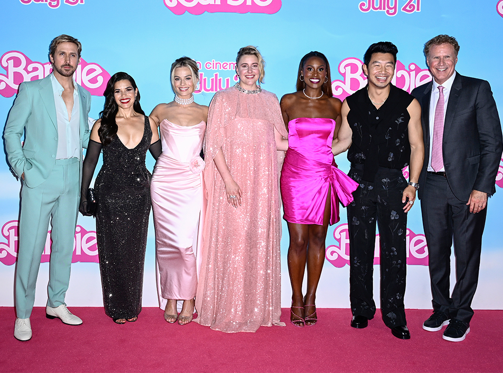 Barbie London Premiere, Ryan Gosling, America Ferrera, Margot Robbie, Greta Gerwig, Issa Rae, Simu Liu and Will Ferrell