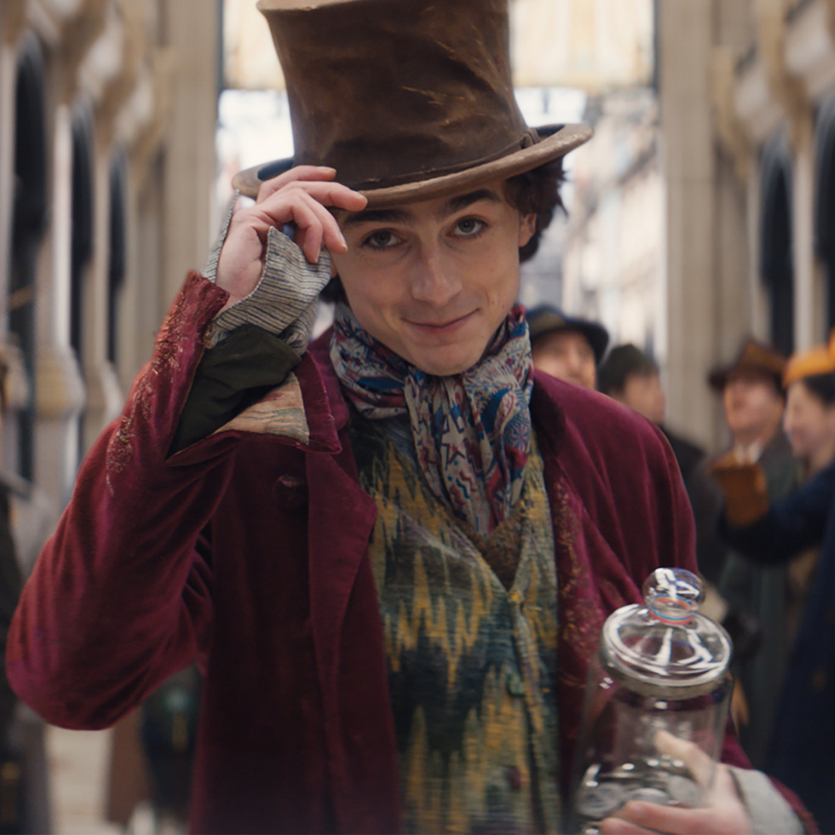 Walking Out of Wonka. Timothée Chalamet in a screenshot from…, by Casey  Ryan MA, MS
