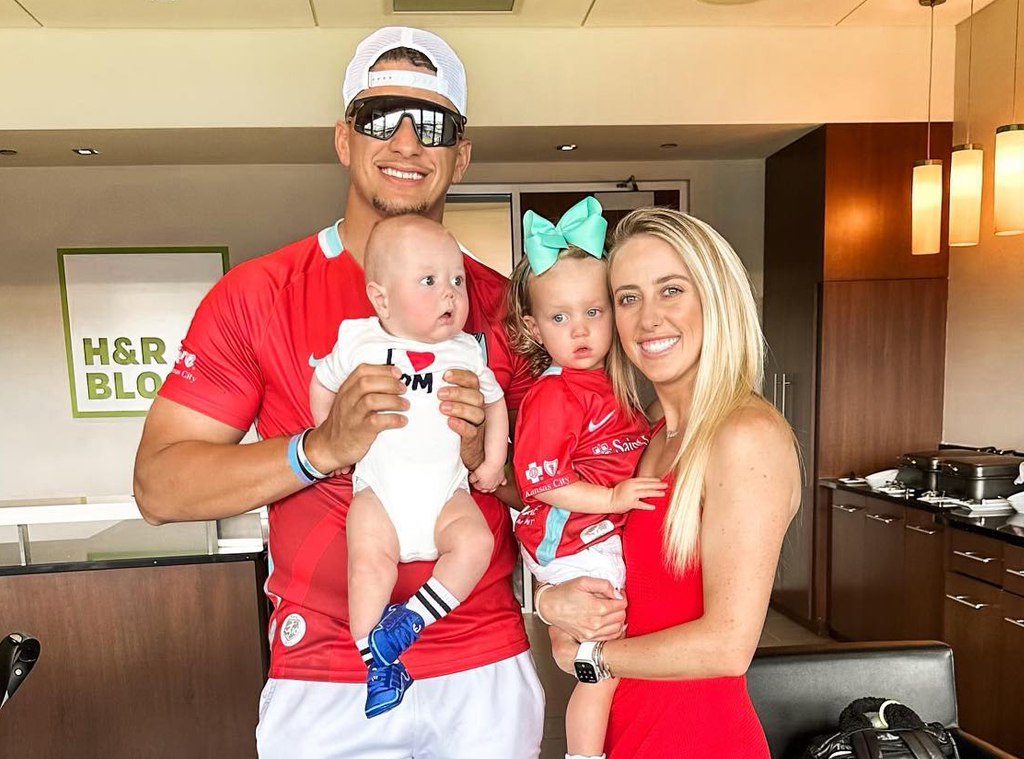 See Patrick & Brittany Mahomes' Cute Family Moments On & Off the Field