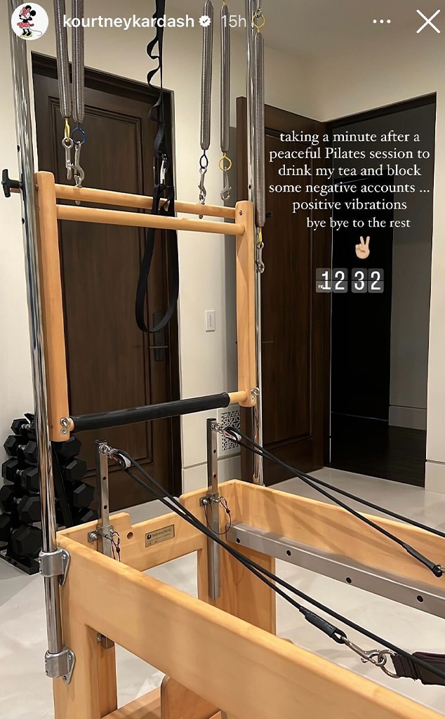 Kourtney Kardashian, Instagram story