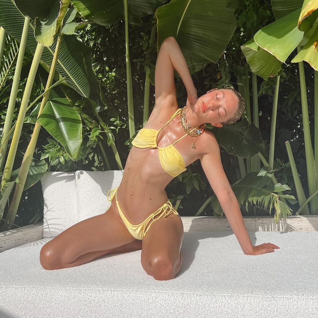Khloe Kardashian Poses in Bikini and Plays With Her Beach Baby True