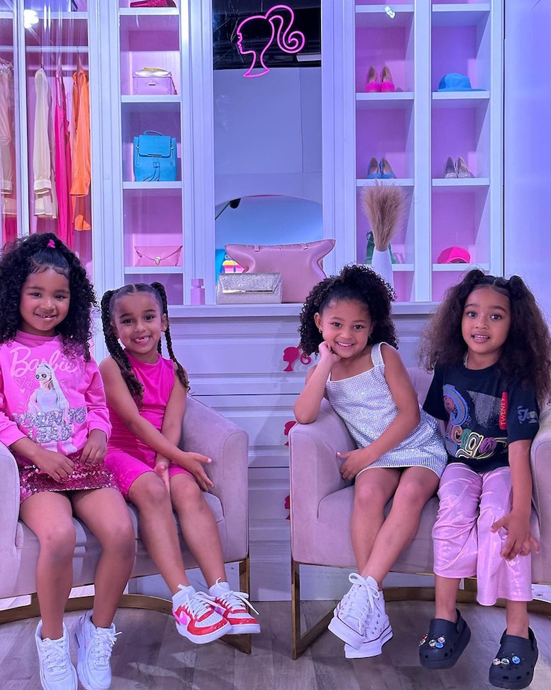 True Thompson, Dream Kardashian, Stormi Webster, Chicago West, World of Barbie, Instagram