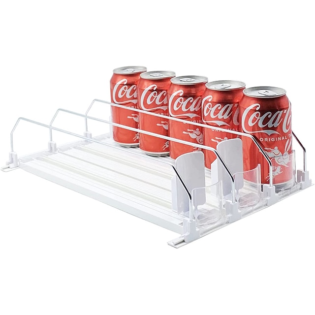 2 Pack Stackable Can Rack Holder Kitchen Pantry Soup Soda Coke Storage  Organizer