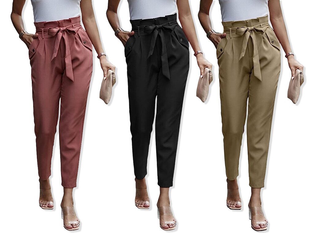 White Paper Bag Pants for Work | Midwest In Style