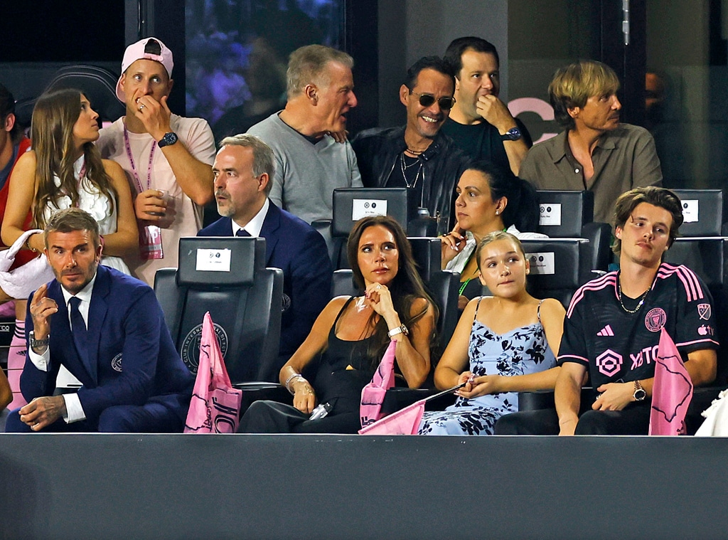 David Beckham, Victoria Beckham, Marc Anthony, Cruz Beckham, Harper Beckham