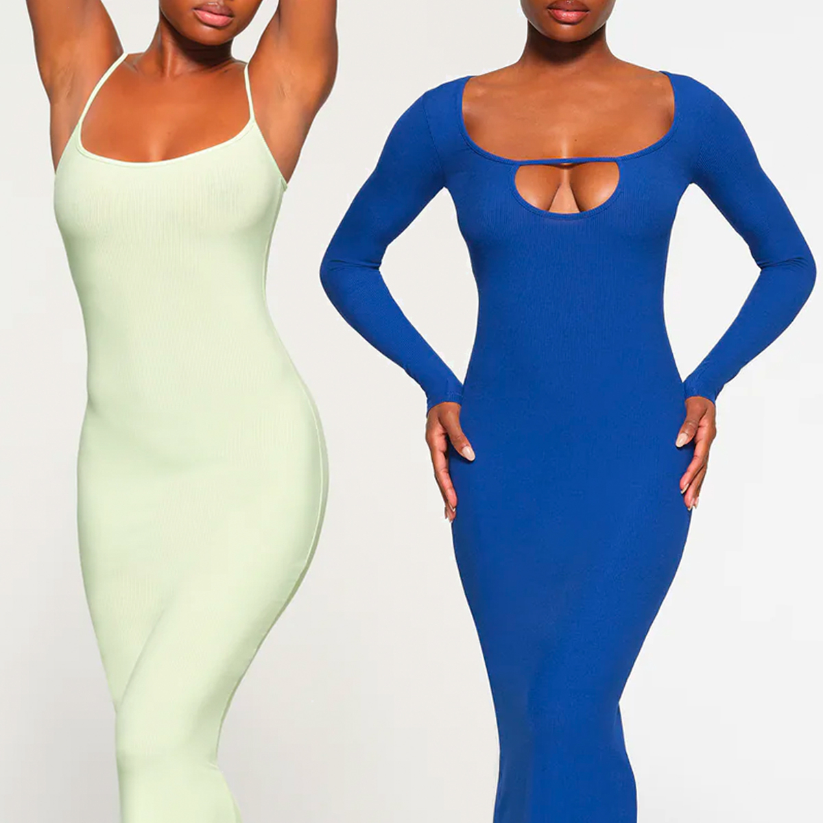 SKIMS on X: JUST DROPPED: NEW SOFT LOUNGE. The internet's favorite  flattering, ribbed sets and slinky dresses are back in fresh colors and a  new must-have Scoop Neck Mini Dress!    /