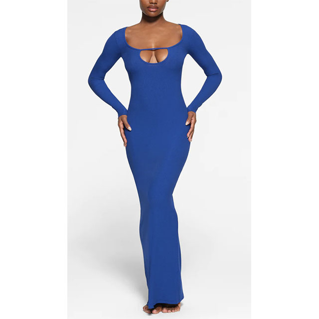 knee length dresses for ladies Julia Merino Wool Lounge Dress | Soft Sleeveless Travel & Sleep Dress main image 0