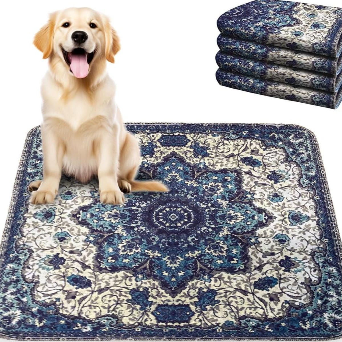 Genius! These Reusable Pee Pads for Dogs Look Like Area Rugs