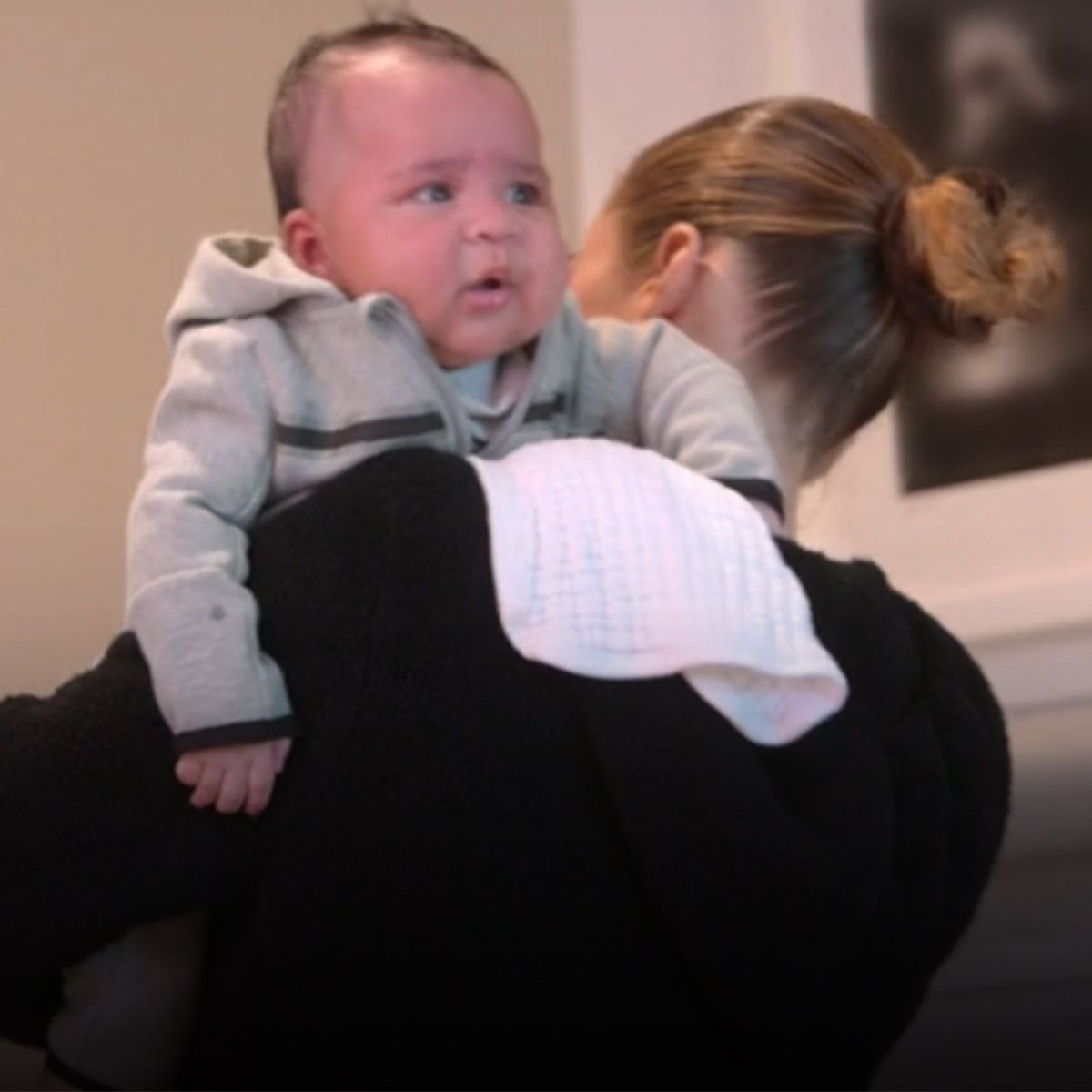 See Khloe Kardashian and Tristan Thompson Cuddle Baby Boy Tatum