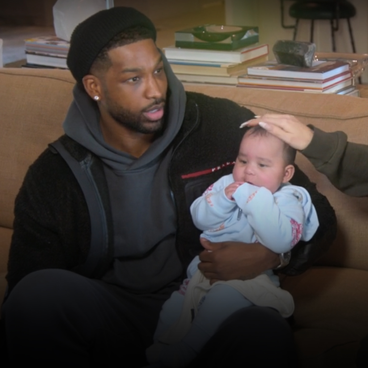 See Khloe Kardashian and Tristan Thompson Cuddle Baby Boy Tatum After Moving in Together – E! Online