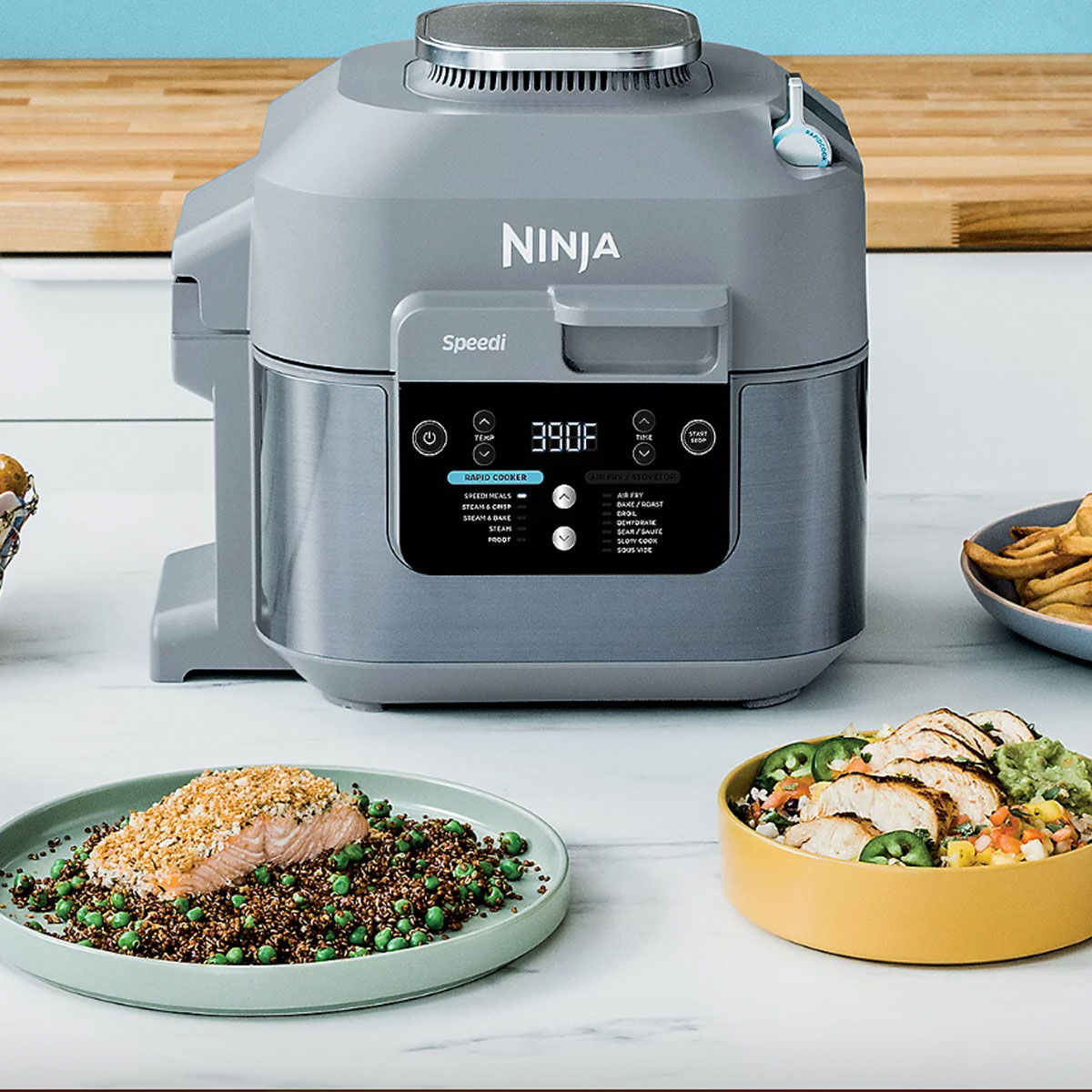 Ninja Rapid Cooker that makes healthy meals in just 15 minutes has over  £100 off: 'Has transformed the way we cook