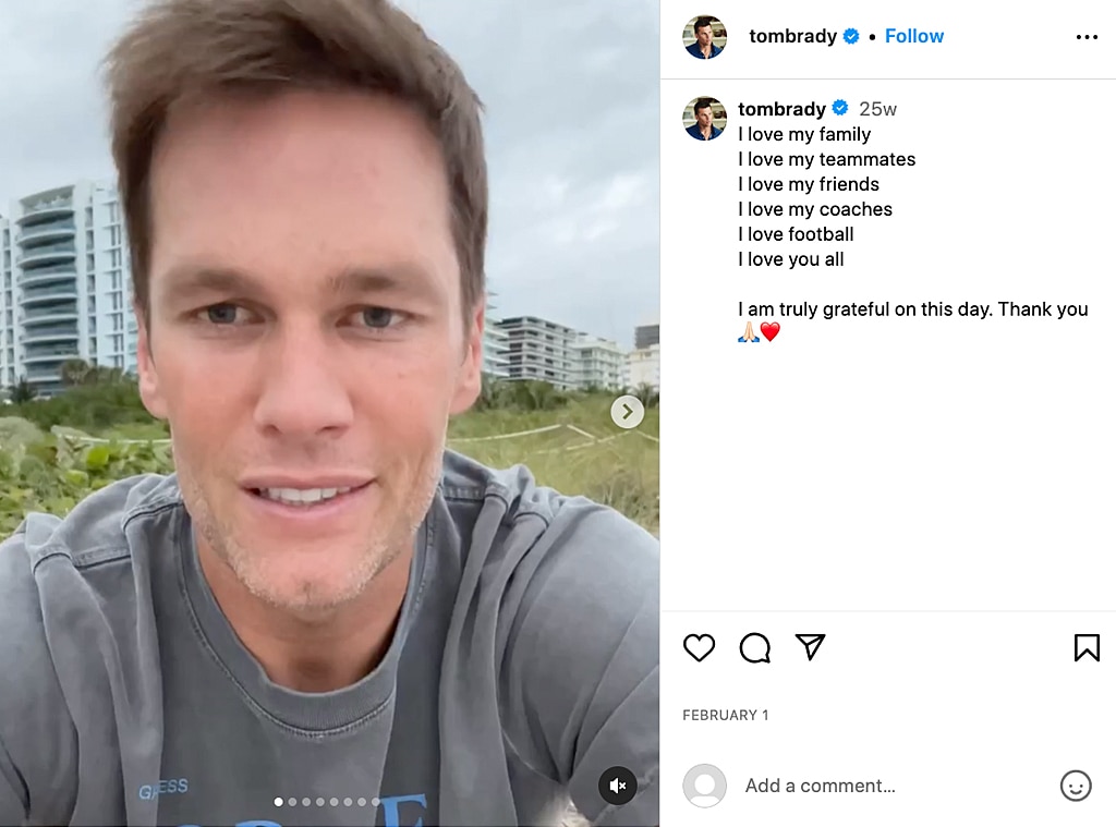 Tom Brady comparte una cita sobre "almas frías y tímidas" en una publicación críptica