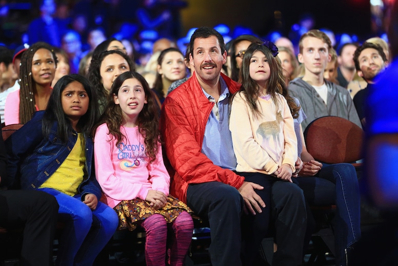 Sadie Madison Sandler, actor Adam Sandler and Sunny Madeline Sandler