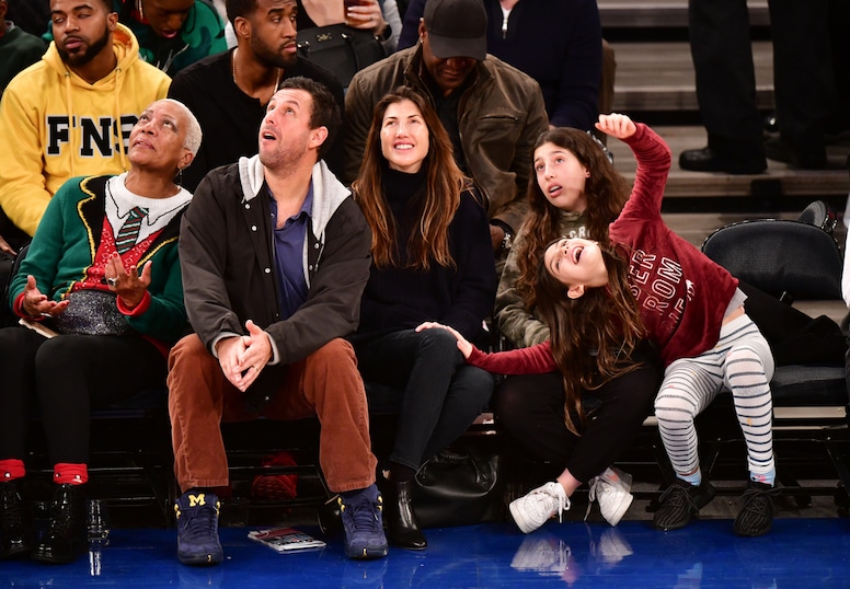 Adam Sandler, Jackie Sandler, Sadie Sandler and Sunny Sandler
