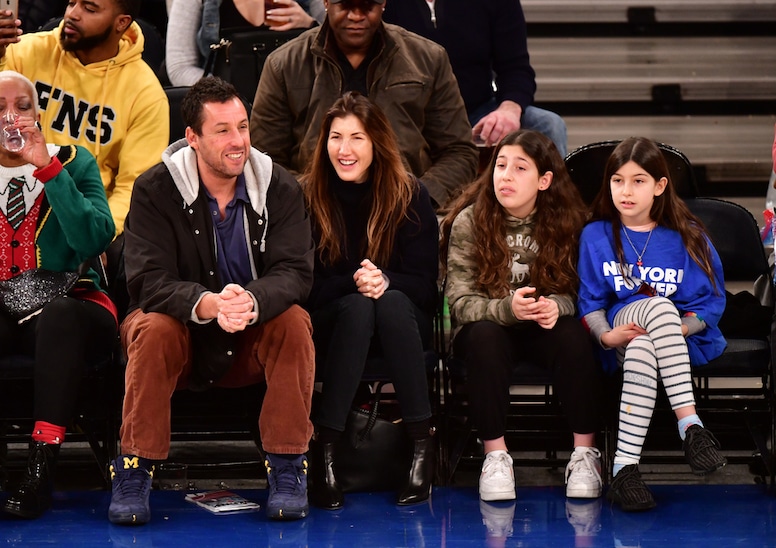 Adam Sandler, Jackie Sandler, Sadie Sandler and Sunny Sandler