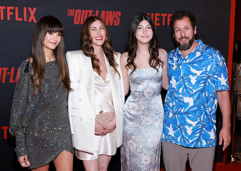 Nina Dobrev, Jackie Sandler, Sunny Sandler and Adam Sandler