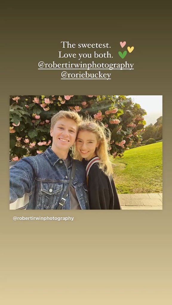 Rorie Buckey, Robert Irwin, Bindi Irwin, Instagram