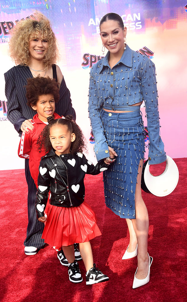 Allison Holker, Kids, Weslie, Maddox, Zaia, Spiderman Across the Spider Verse Premiere, 2023