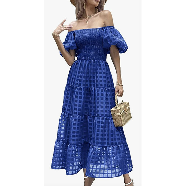sachin and babi light blue dress Amazon Throw-On-And-Go Dresses main image 1
