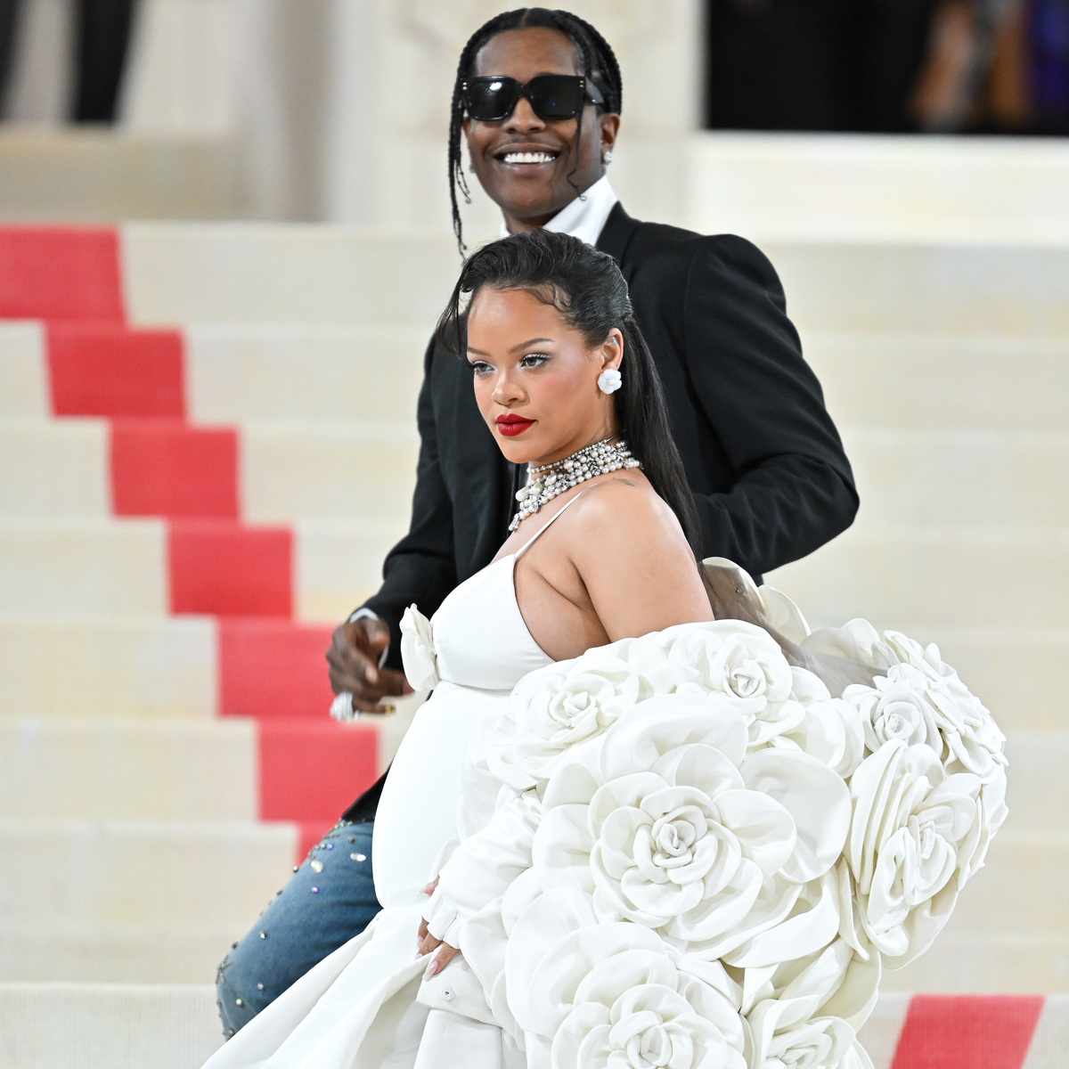 Rihanna & A$AP Rocky Shine Bright in Rare Joint Red Carpet Appearance