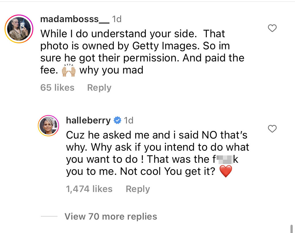 Halle Berry, Instagram