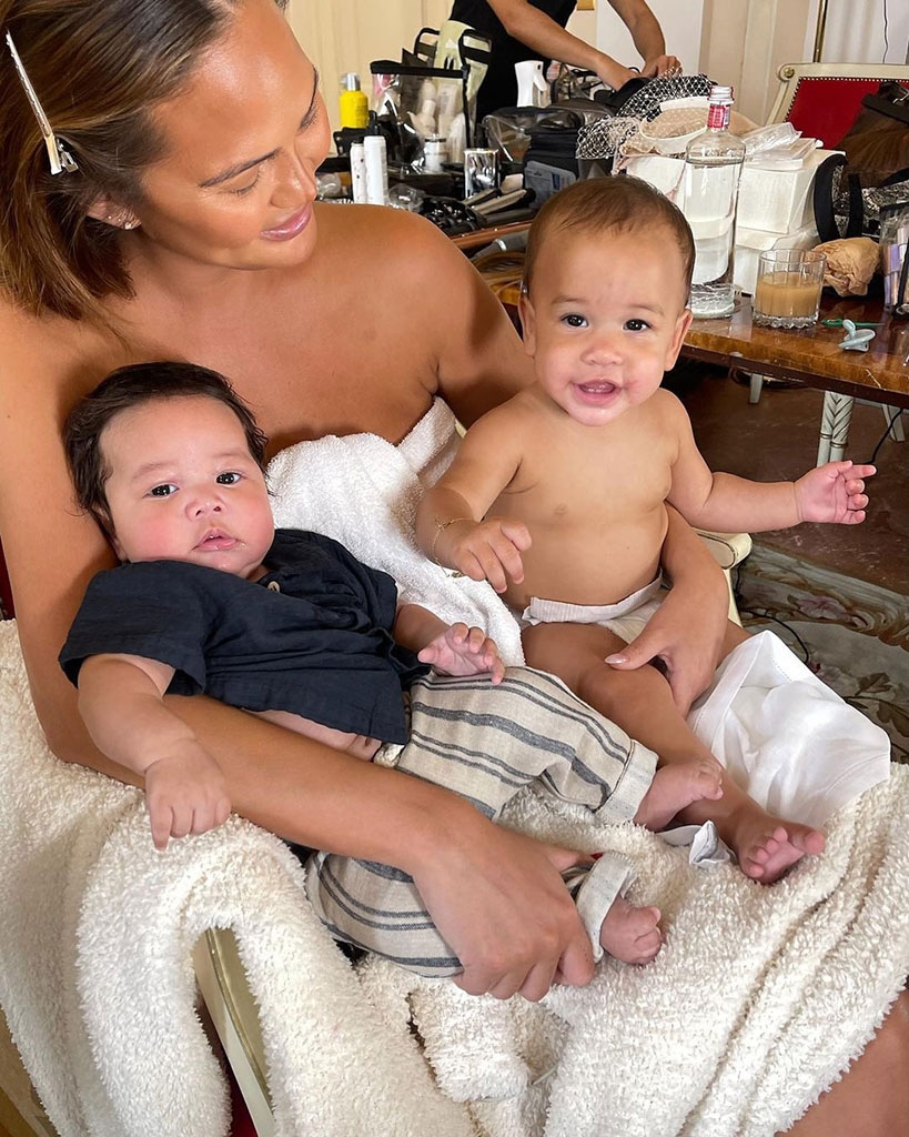 Chrissy Teigen, Italy, Vow Renewal, Kids, Esti, Wren, Instagram