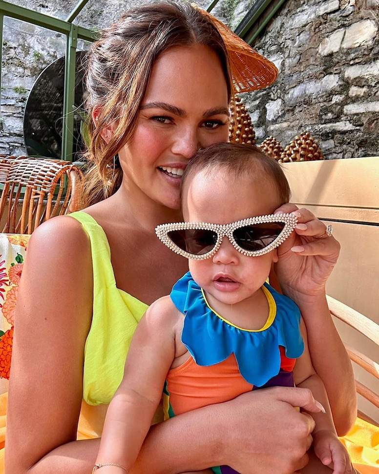 Chrissy Teigen, Italy, Vow Renewal, Kids, Esti, Instagram