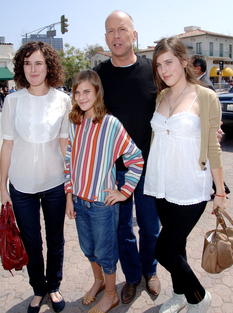 Rumer Willis, Bruce Willis, Scout Willis, Tallulah Willis