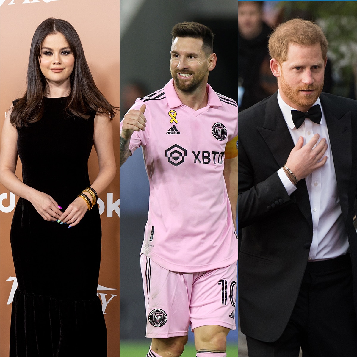 Selena Gomez, Lionel Messi, Prince Harry