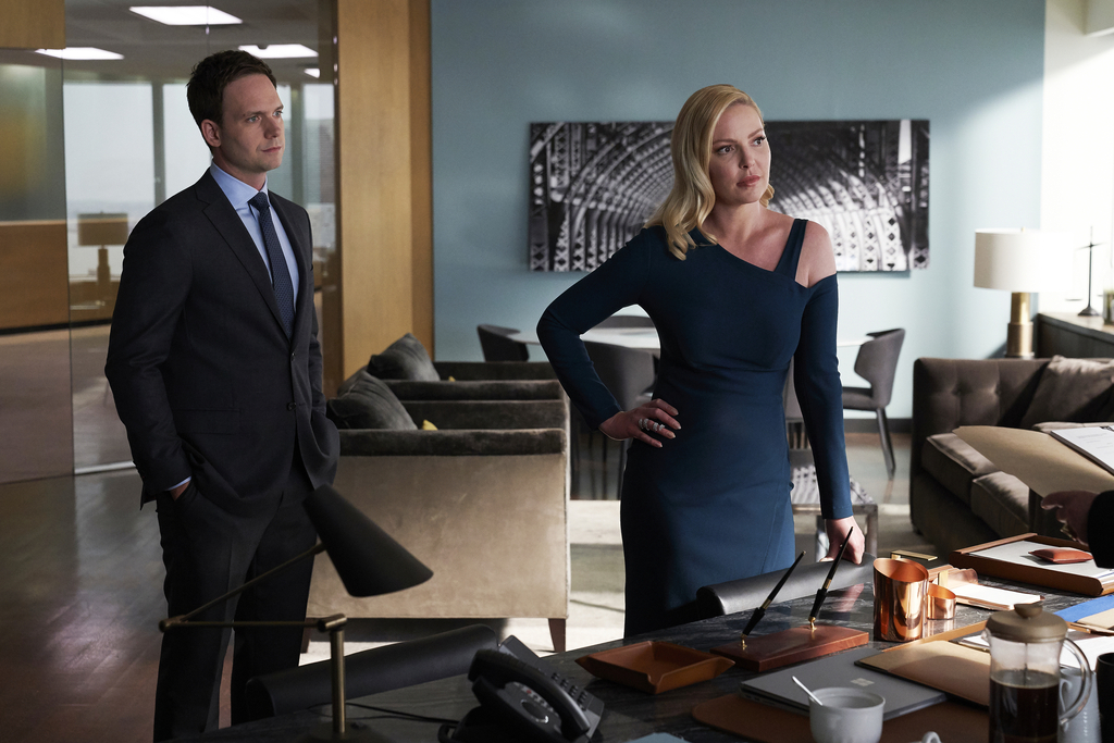 Patrick J. Adams, Katherine Heigl, Suits