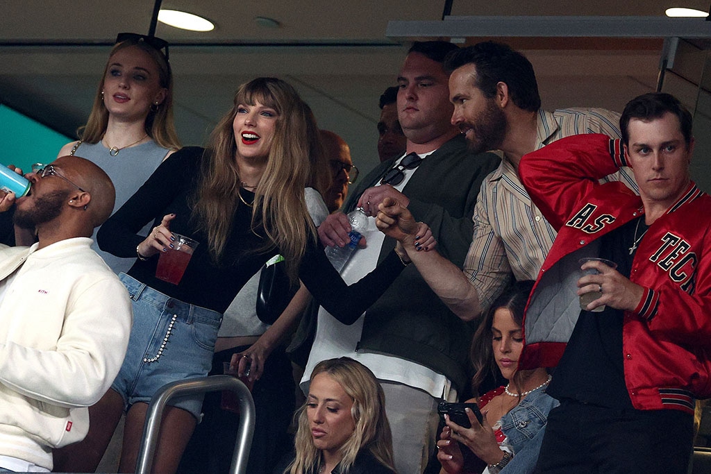 Taylor Swift, Sophie Turner, Ryan Reynolds, Travis Kelce Kansas City Chiefs Game 2, 2023