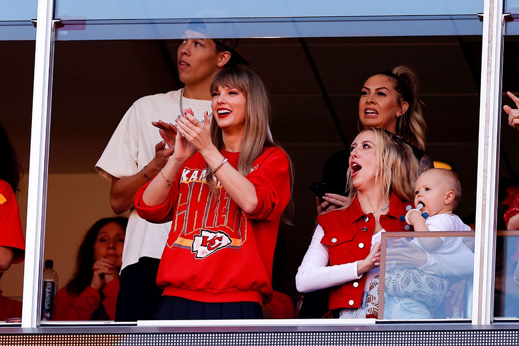 Taylor Swift, Brittany Mahomes, Bronze Mahomes, Kansas City Chiefs Game, October 2023