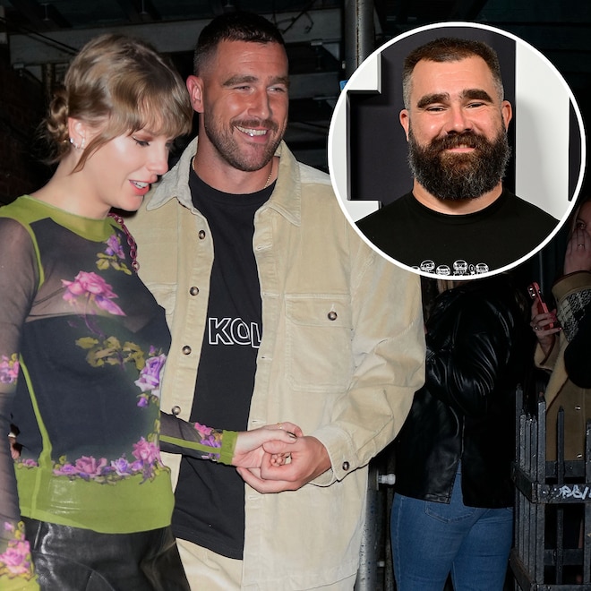 Taylor Swift, Travis Kelce, Jason Kelce