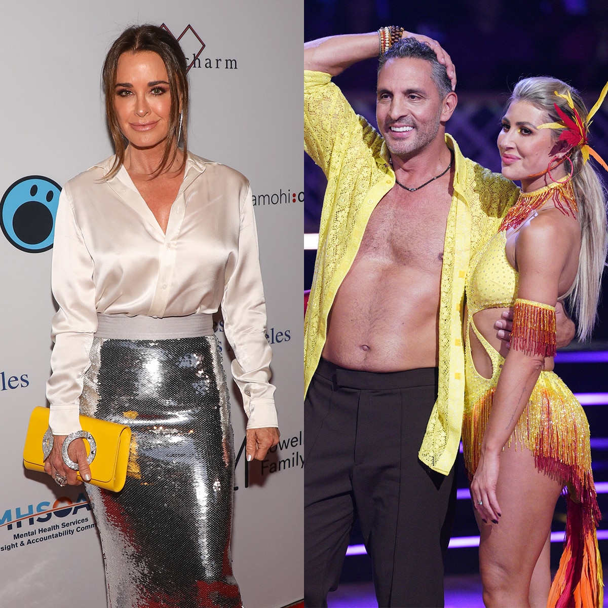 Kyle Richards, Mauricio Umansky, Emma Slater