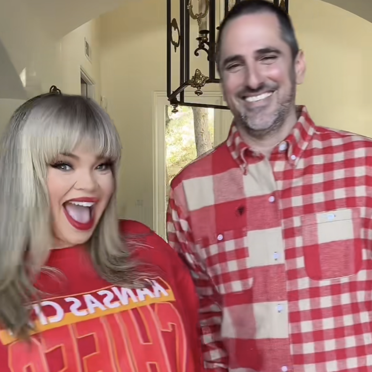 Trisha Paytas and Moses Hacmon Dress Up As Taylor Swift, Travis Kelce