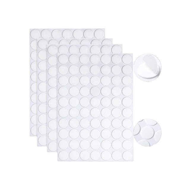  280 PCS Double Sided Adhesive Dots, Clear Removable