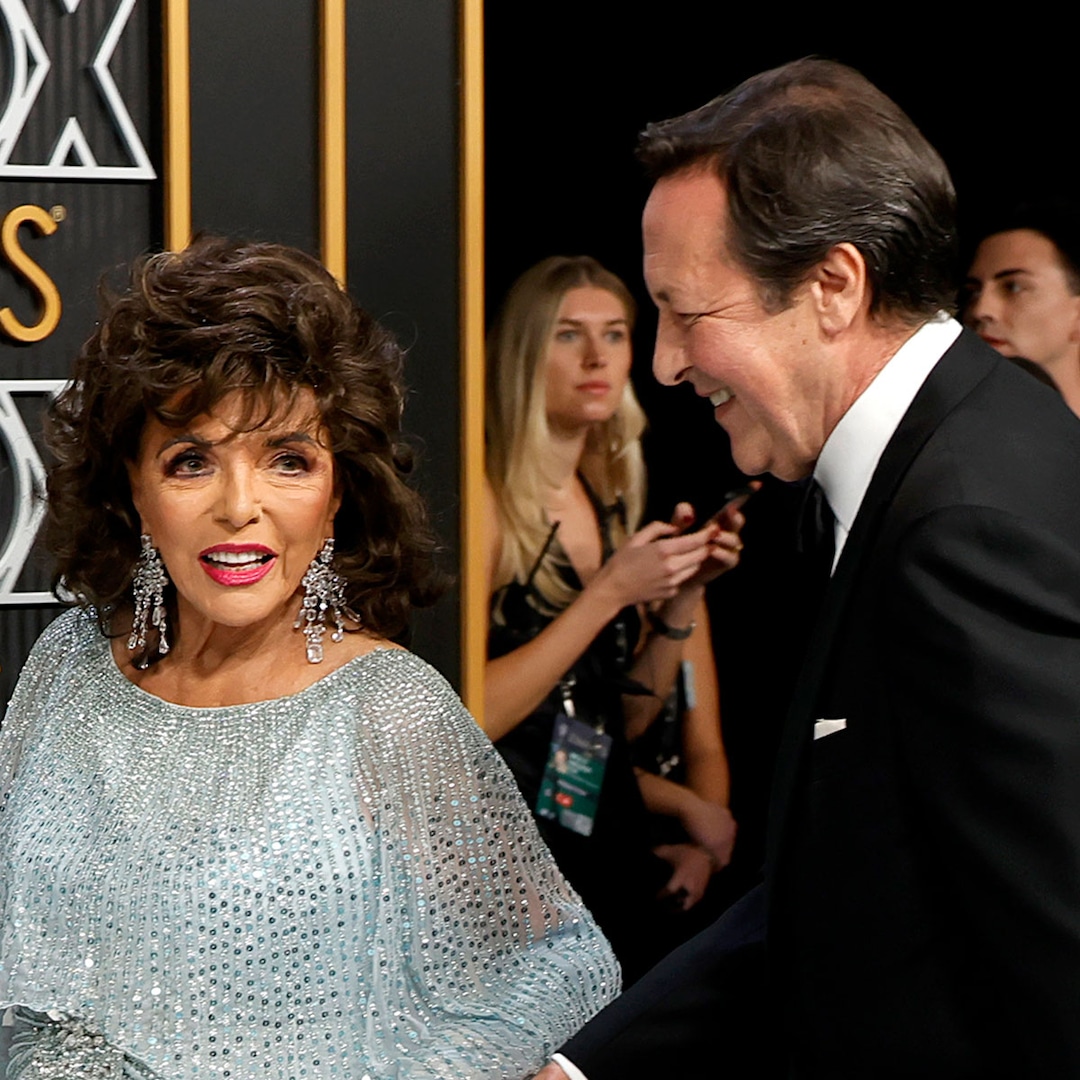 Joan Collins and Husband Percy Gibson Have Rare Emmys Date Night