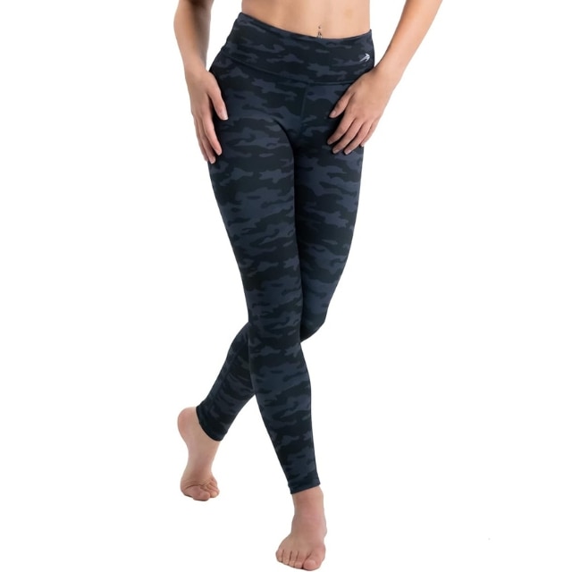 Buy Danskin women camouflage leggings navy blue Online