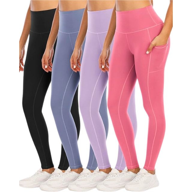 Vogo Athletica Womens pull on pink active leggings, size Medium (M)