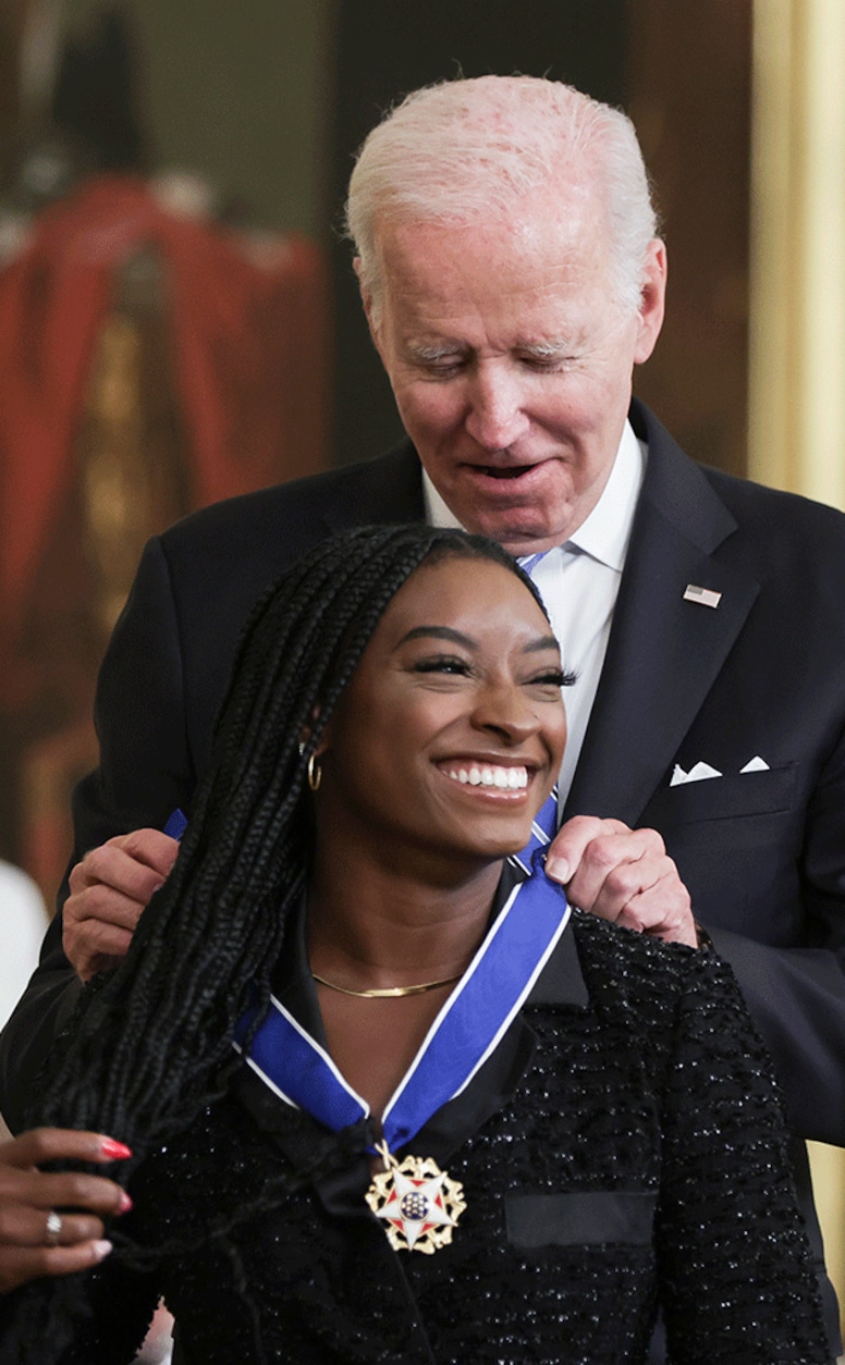 Simone Biles, President Joe Biden, Presidential Medal of Freedom, 2022