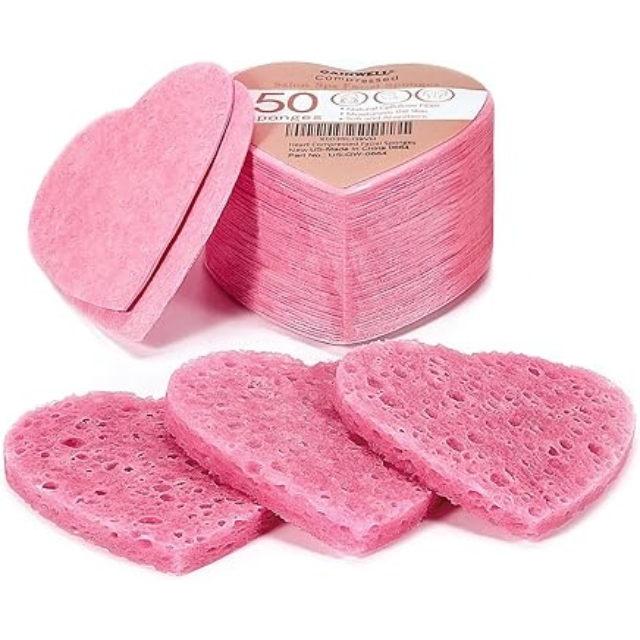 3 pack Heart shaped sponges