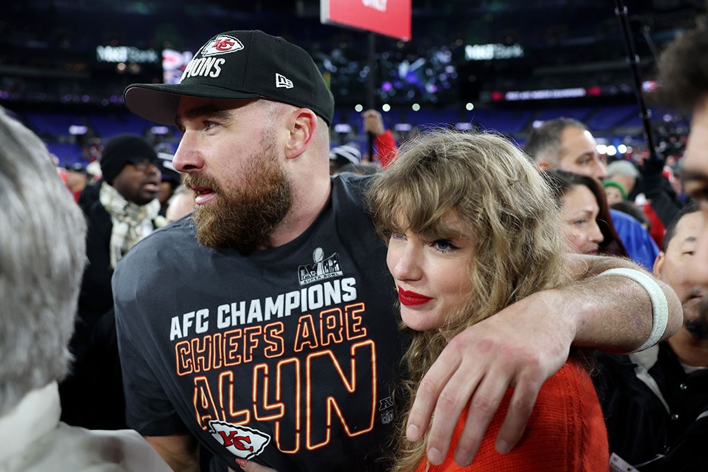 Taylor Swift, Travis Kelce, AFC Championship, 2024